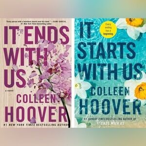 Colleen Hoover Book Set Bundle - It Ends With Us & It Starts With Us
